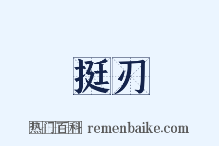 挺刃是什么意思的图片